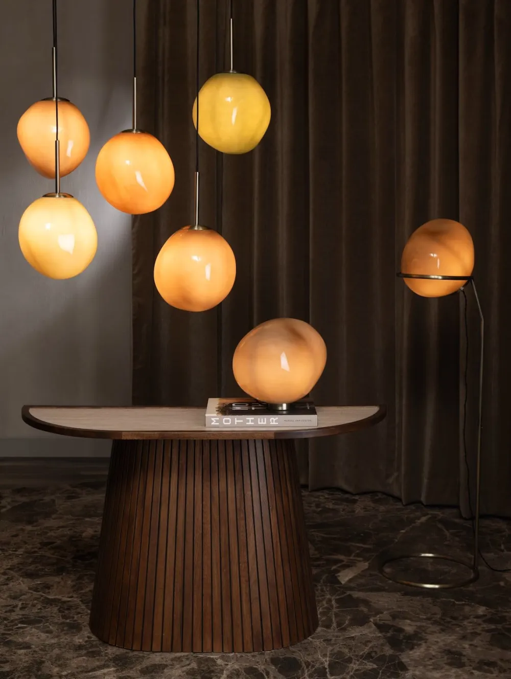 COCOmaison Hanglampen>Abby hanglamp 5*E27 - Multikleur