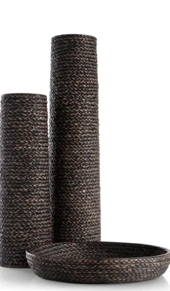 COCOmaison Vazen>Adam vaas H68,5cm - Zwart