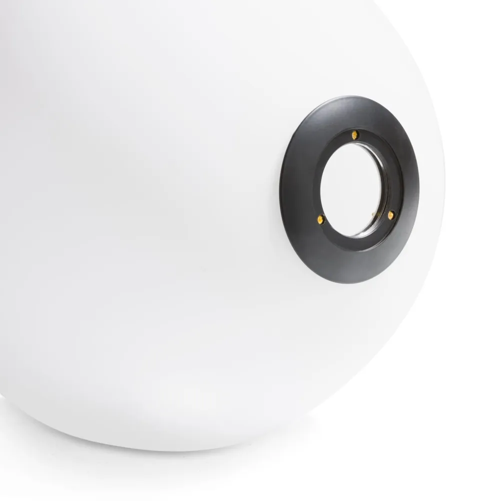 COCOmaison Vervanging Glas>Ally glazen bol D30cm - Wit