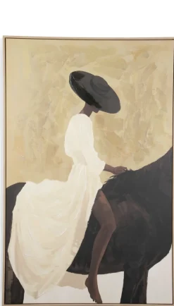 COCOmaison Schilderijen>Amazone schilderij 90x140cm - Multikleur