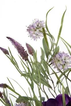 COCOmaison Kunstbloemen En -Planten>Anemone Spray H75cm kunstbloem - Paars