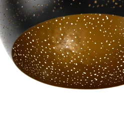COCOmaison Hanglampen>Arjen hanglamp 3*E27 - Zwart/Goud