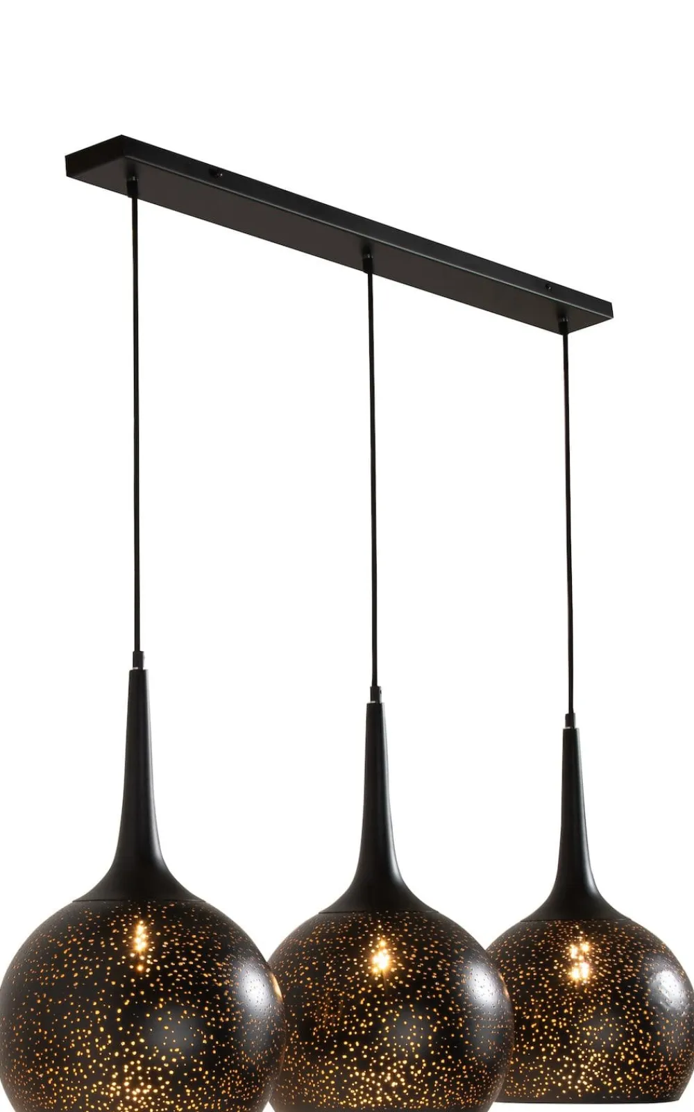 COCOmaison Hanglampen>Arjen hanglamp 3*E27 - Zwart/Goud
