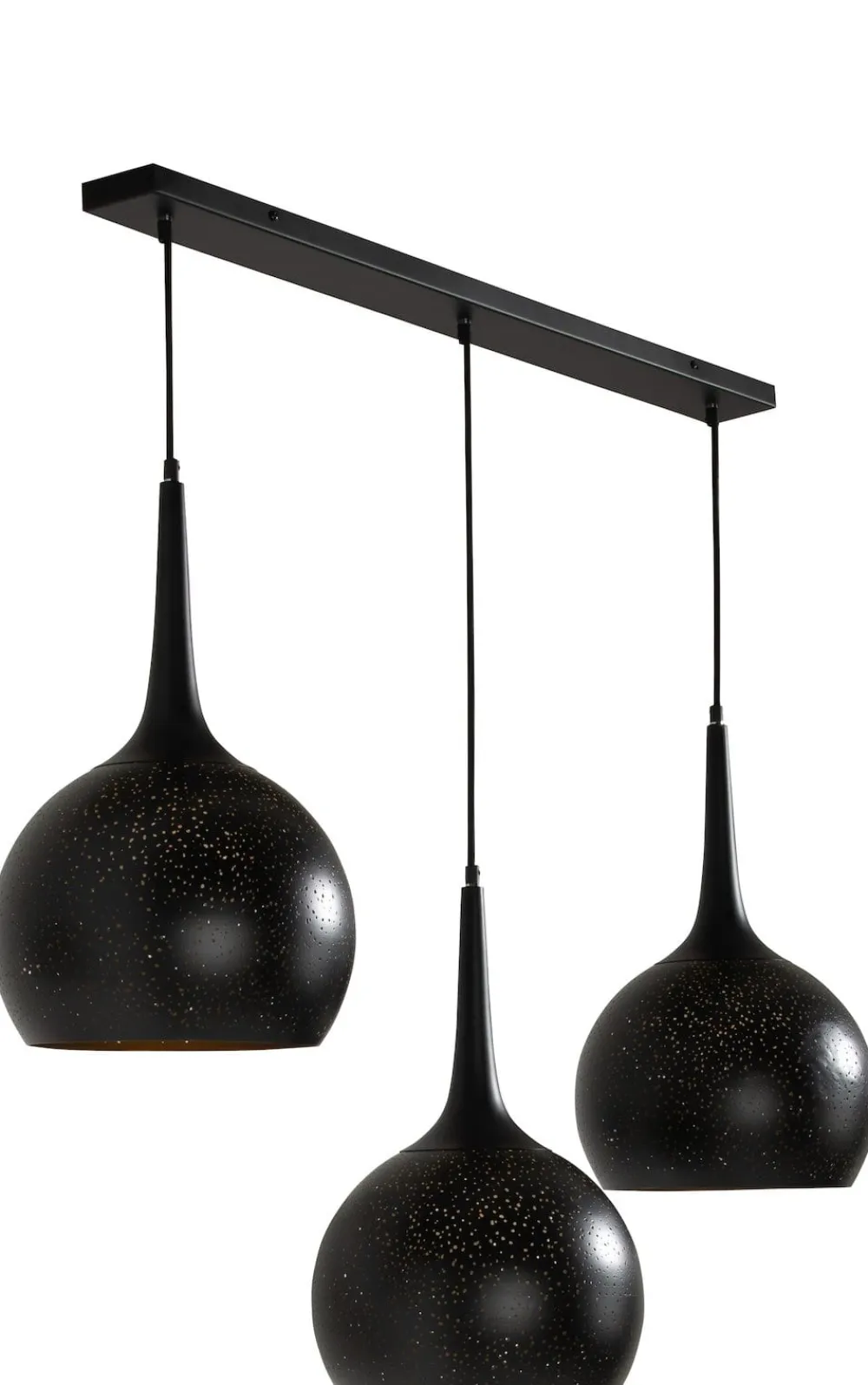 COCOmaison Hanglampen>Arjen hanglamp 3*E27 - Zwart/Goud
