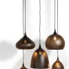 COCOmaison Hanglampen>Arjen hanglamp 5*E27 - Zwart/Goud