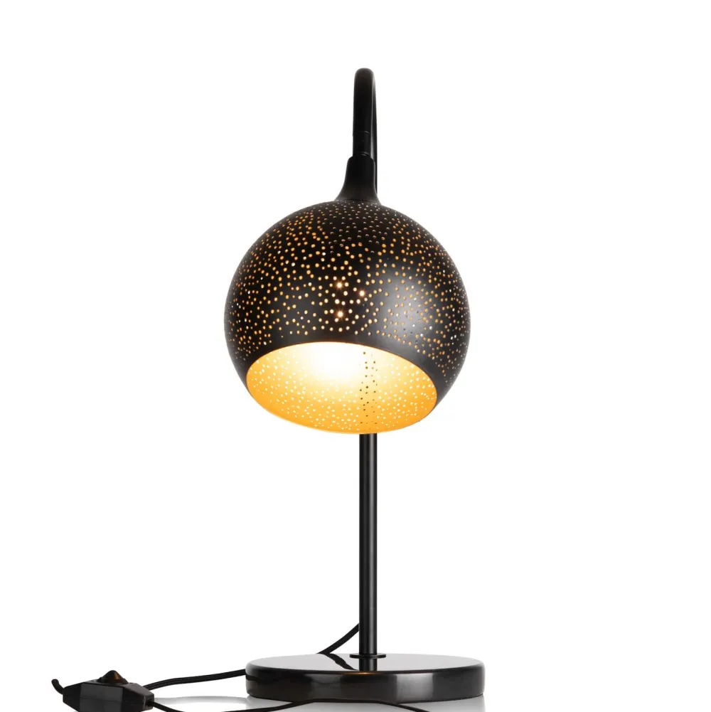 COCOmaison Tafellampen>Arjen tafellamp 1*E27 - Zwart/Goud