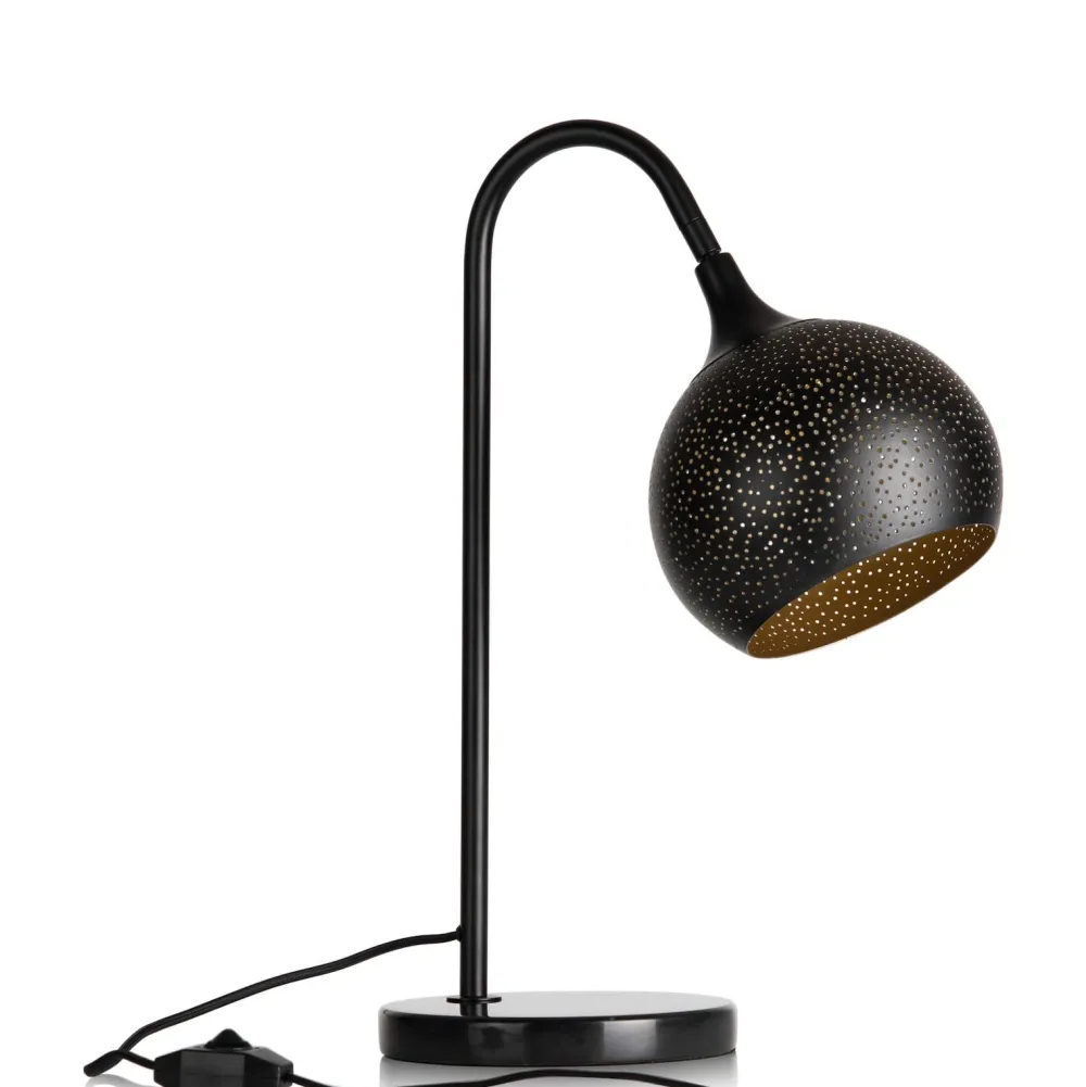 COCOmaison Tafellampen>Arjen tafellamp 1*E27 - Zwart/Goud