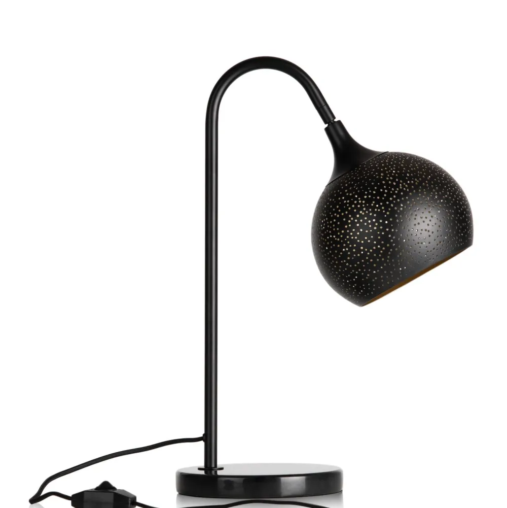 COCOmaison Tafellampen>Arjen tafellamp 1*E27 - Zwart/Goud