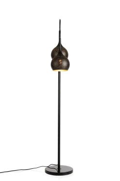 COCOmaison Vloerlampen>Arjen vloerlamp 2*E27 - Zwart/Goud