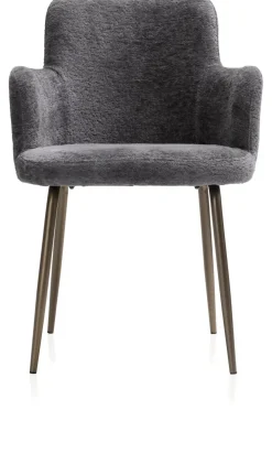 COCOmaison Eetkamer- En Barstoelen>Armstoel Olle - Antraciet