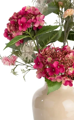 COCOmaison Kunstbloemen En -Planten>Ball Mum Spray H93cm - Oranje