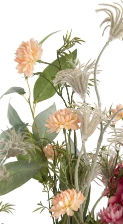 COCOmaison Kunstbloemen En -Planten>Ball Mum Spray H93cm - Oranje