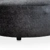COCOmaison Poefs En Krukken>BeautiQ - Chic poef - rond 80 cm - Antraciet