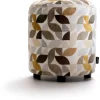 COCOmaison Poefs En Krukken>BeautiQ - Elite poef - rond 42 cm - Creme