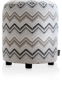 COCOmaison Poefs En Krukken>BeautiQ - Lush poef - rond 42 cm - Antraciet