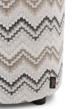 COCOmaison Poefs En Krukken>BeautiQ - Lush poef - rond 42 cm - Antraciet