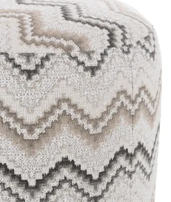 COCOmaison Poefs En Krukken>BeautiQ - Lush poef - rond 42 cm - Antraciet
