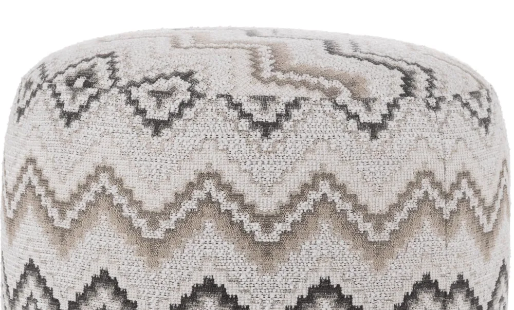 COCOmaison Poefs En Krukken>BeautiQ - Lush poef - rond 42 cm - Antraciet
