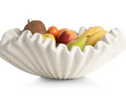 COCOmaison Tafelaccessoires>Bella schaal D51cm - Cremekleurig