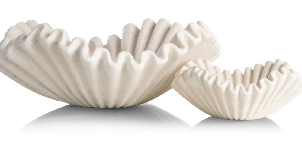 COCOmaison Tafelaccessoires>Bella schaal D51cm - Cremekleurig