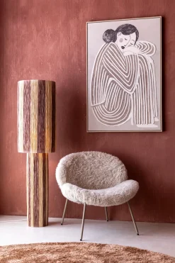 COCOmaison Vloerlampen>Billie vloerlamp 1*E27 - Bruin