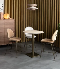 COCOmaison Bistro- En Bartafels>Brest bartafel Travertine D80cm - Goud