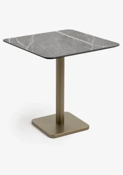 COCOmaison Bistro- En Bartafels>Brest bistrotafel marble light grey 75x75cm - Goud
