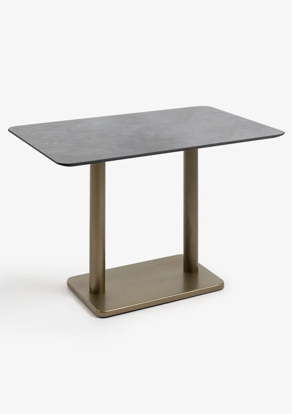 COCOmaison Bistro- En Bartafels>Brest bistrotafel stone anthracite 120x75cm - Goud