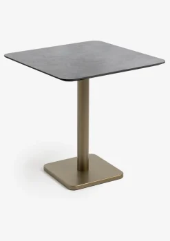 COCOmaison Bistro- En Bartafels>Brest bistrotafel stone anthracite 75x75cm - Goud