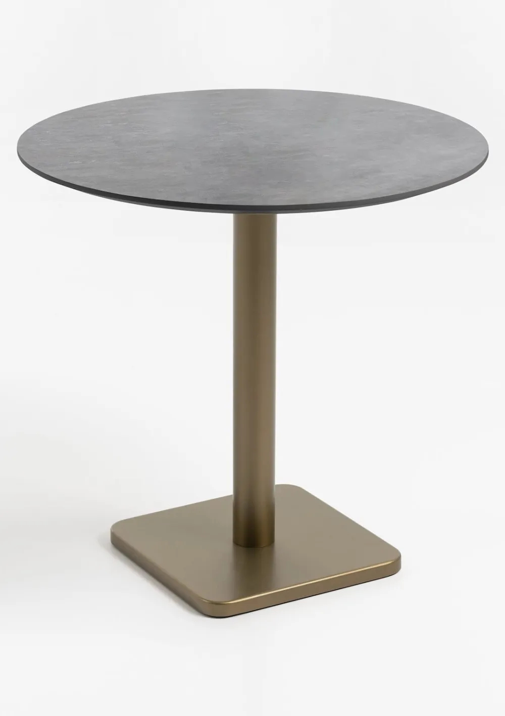 COCOmaison Bistro- En Bartafels>Brest bistrotafel stone anthracite D80cm - Goud
