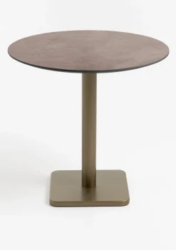 COCOmaison Bistro- En Bartafels>Brest bistrotafel stone rust D80cm - Goud