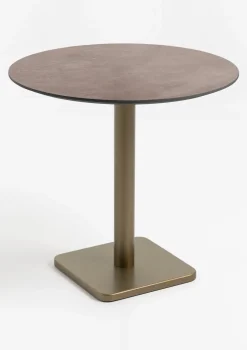 COCOmaison Bistro- En Bartafels>Brest bistrotafel stone rust D80cm - Goud