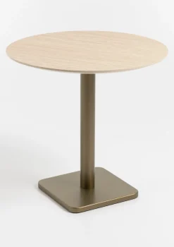 COCOmaison Bistro- En Bartafels>Brest bistrotafel Travertine D80cm - Goud