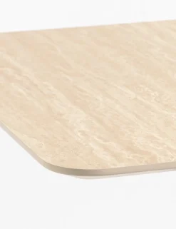 COCOmaison Bistro- En Bartafels>Brest bistrotafel Travertine 75x75cm - Goud
