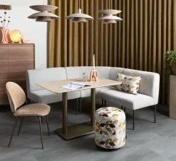 COCOmaison Bistro- En Bartafels>Brest bistrotafel Travertine 120x75cm - Goud