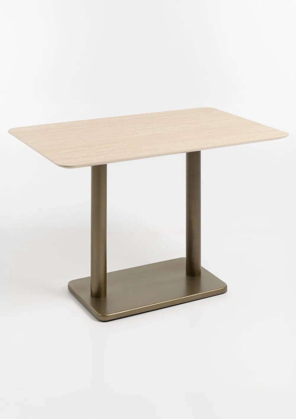 COCOmaison Bistro- En Bartafels>Brest bistrotafel Travertine 120x75cm - Goud