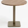 COCOmaison Bistro- En Bartafels>Brest bistrotafel vintage oak D80cm - Goud