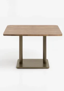 COCOmaison Bistro- En Bartafels>Brest bistrotafel vintage oak 120x75cm - Goud