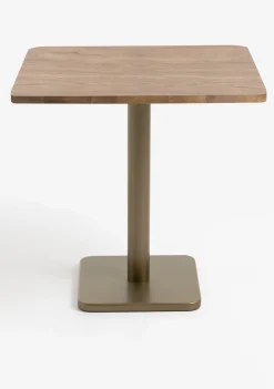 COCOmaison Bistro- En Bartafels>Brest bistrotafel vintage oak 75x75cm - Goud