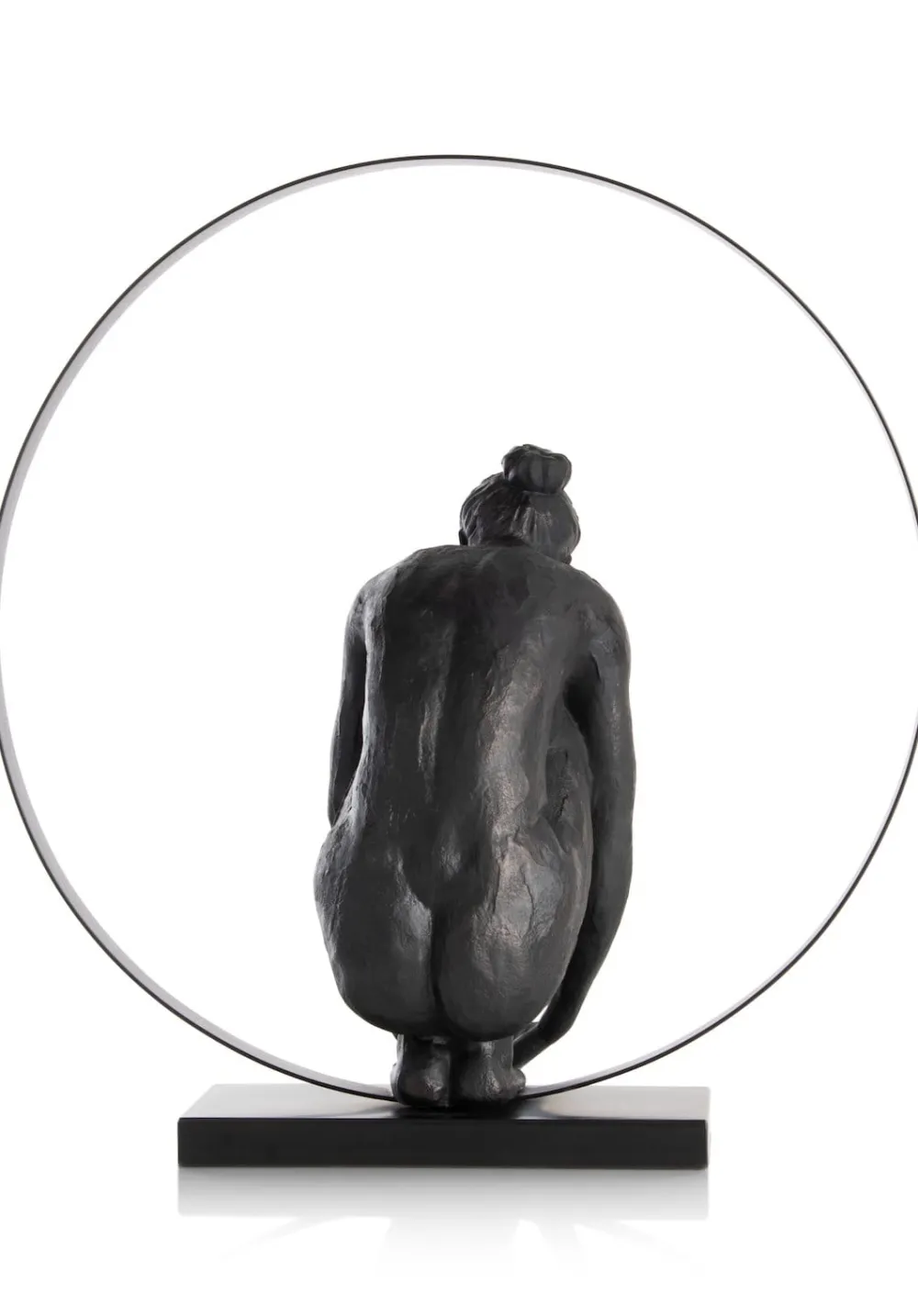COCOmaison Beelden>Circle Lady beeld H54cm - Zwart