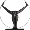COCOmaison Beelden>Circle Man beeld H58cm - Zwart