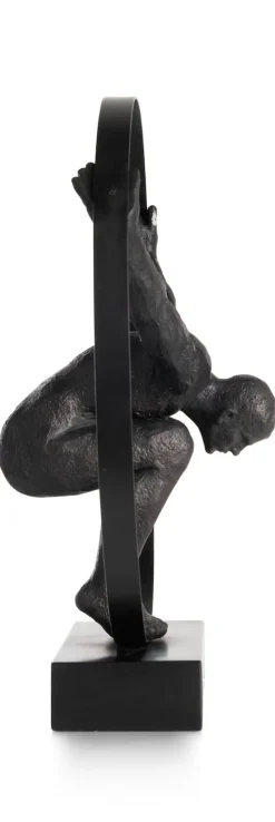 COCOmaison Beelden>Circle Man beeld H58cm - Zwart