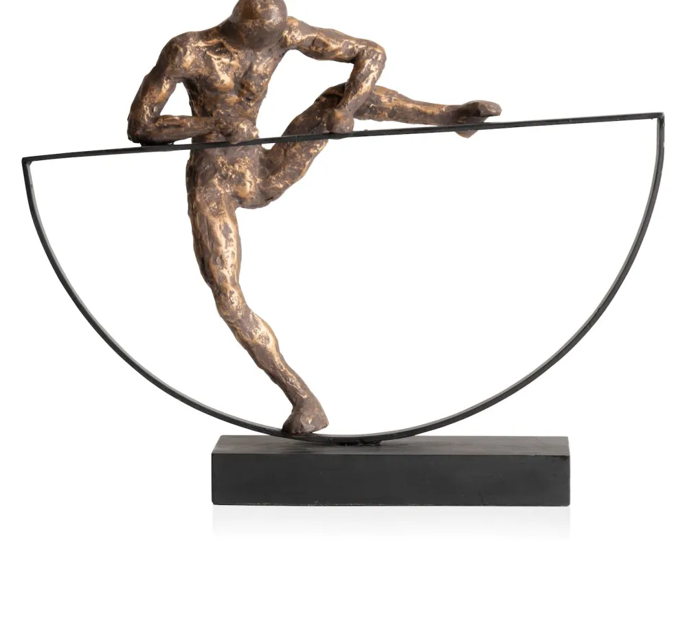 COCOmaison Beelden>Climbing beeld H33cm - Goud
