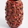 COCOmaison Vazen>Crabby vaas H39cm - Rood