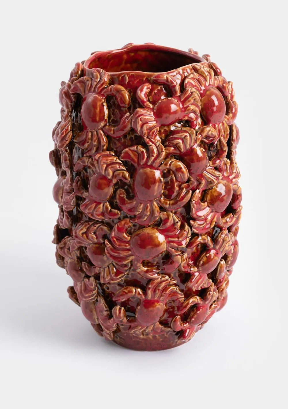 COCOmaison Vazen>Crabby vaas H39cm - Rood