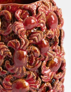 COCOmaison Vazen>Crabby vaas H39cm - Rood