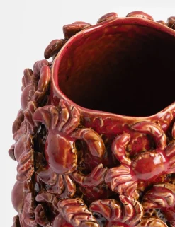 COCOmaison Vazen>Crabby vaas H39cm - Rood