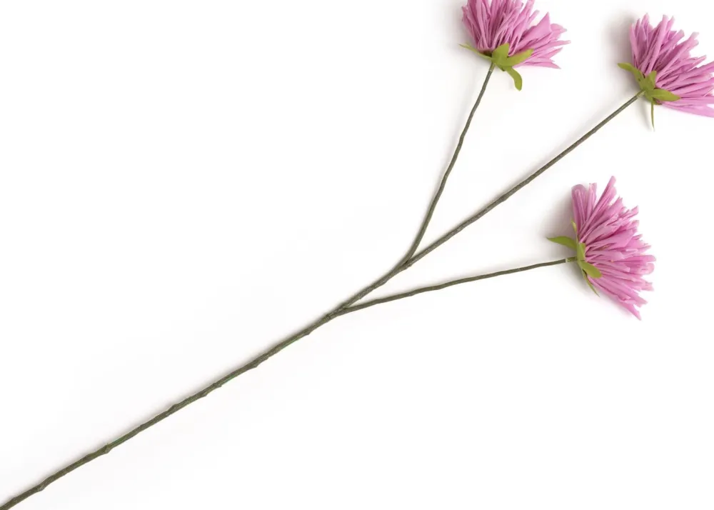 COCOmaison Kunstbloemen En -Planten>Dahlia Spider Spray kunstbloem H75cm - Paars