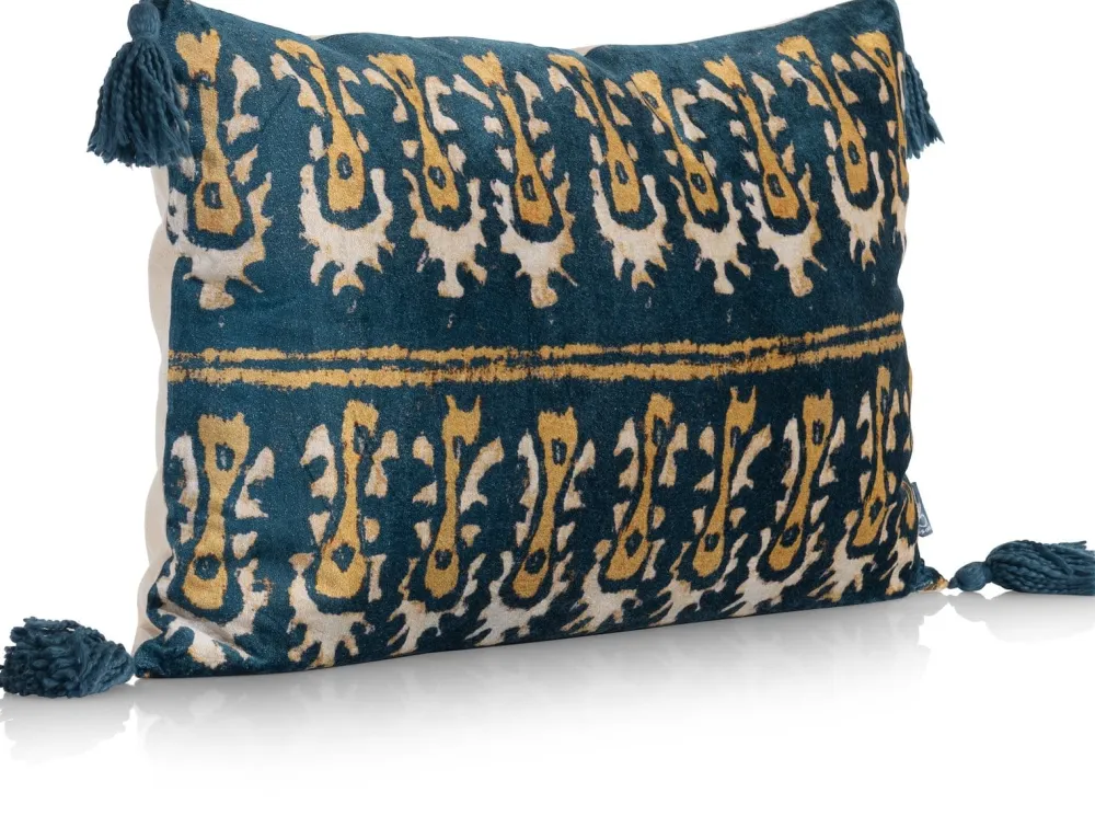 COCOmaison Sierkussens>Daisy kussen 40x60cm - Blauw