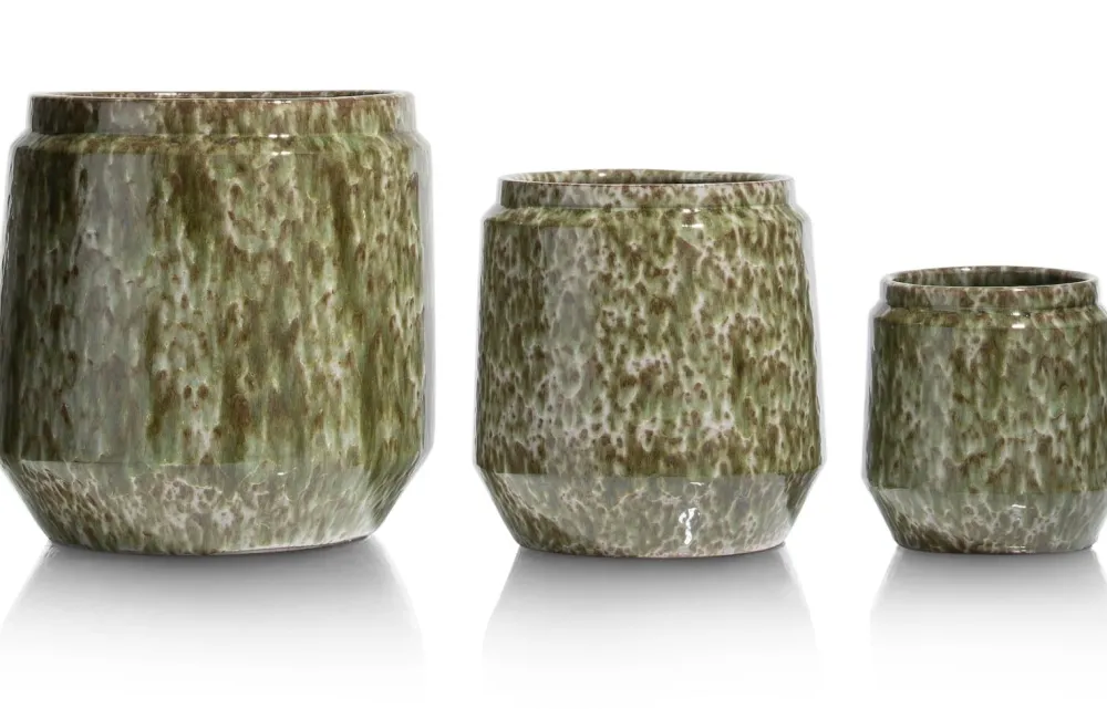 COCOmaison Potten En Bloempotten>Dalila pot H28cm - Groen